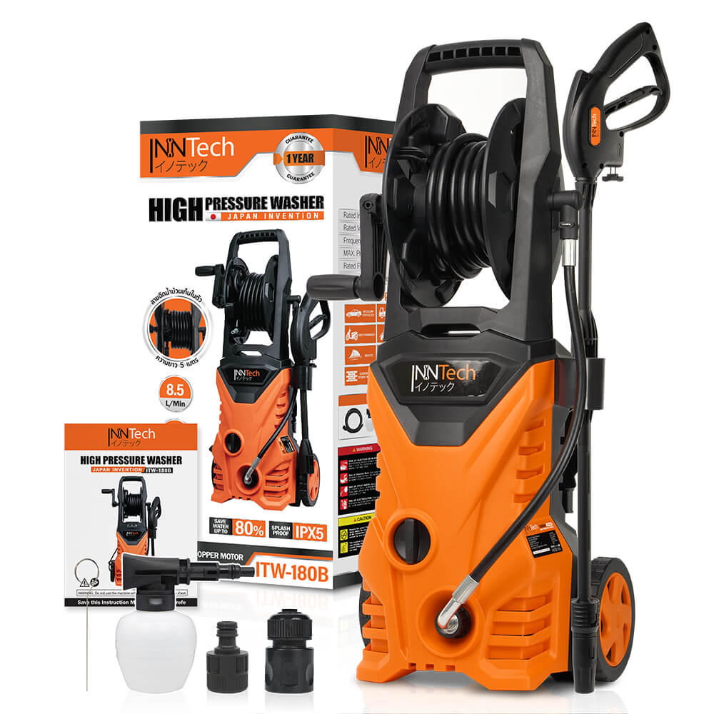 เครื่องฉีดน้ำแรงดันสูง InnTech รุ่น TMW-180B 180 บาร์ 2600